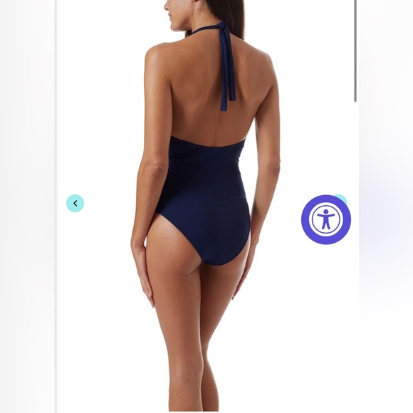 NWT Melissa Odabash NAPLES NAVY MAZY SWIMSUIT One Piece in U.S. Size 8 - Picture 4 of 7